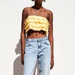 Tulle crop top